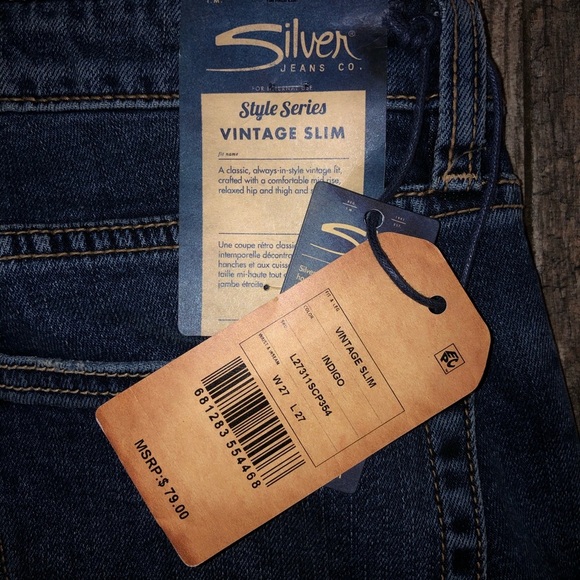 Silver Jeans sz 27x27 NWT - Picture 6 of 9